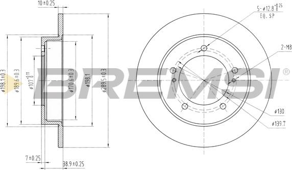 Bremsi CD6233S - Brake Disc autospares.lv