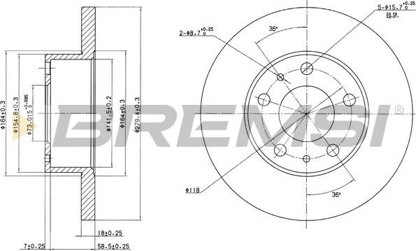 Bremsi CD6758S - Brake Disc autospares.lv