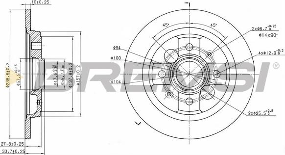 Bremsi CD6785S - Brake Disc autospares.lv