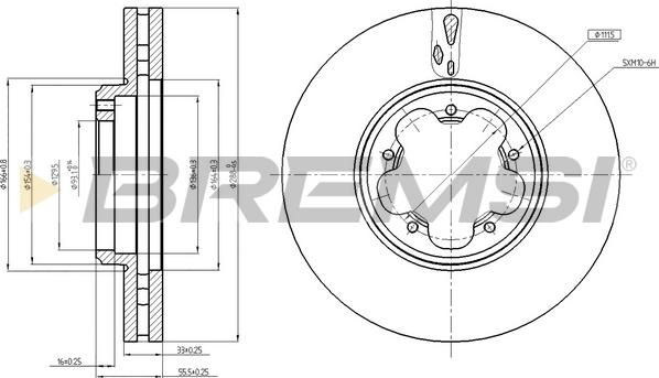 Bremsi CD8469V - Brake Disc autospares.lv