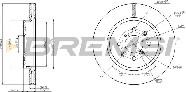 Bremsi CD8410V - Brake Disc autospares.lv