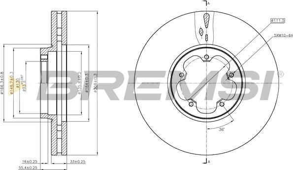 Bremsi CD8470V - Brake Disc autospares.lv