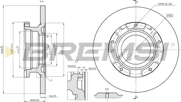 Bremsi CD8472S - Brake Disc autospares.lv