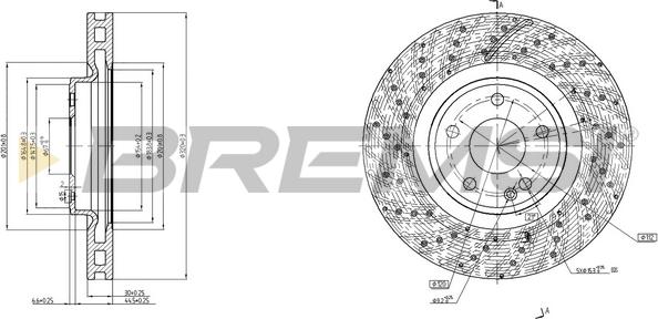 Bremsi CD8559V - Brake Disc autospares.lv