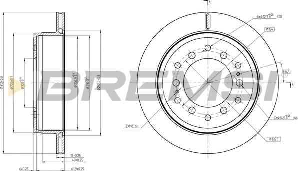 Bremsi CD8505V - Brake Disc autospares.lv