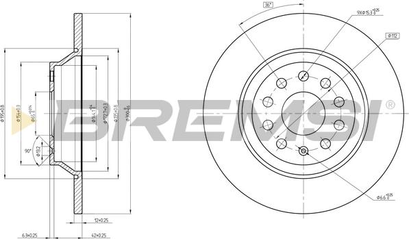 Bremsi CD8506S - Brake Disc autospares.lv