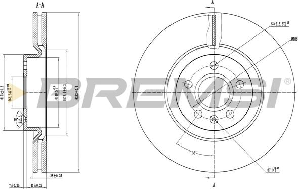 Bremsi CD8693V - Brake Disc autospares.lv