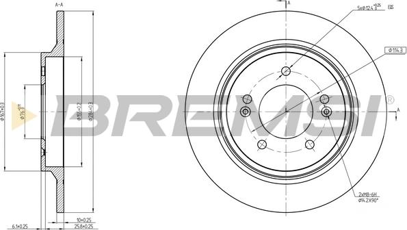 Bremsi CD8604S - Brake Disc autospares.lv