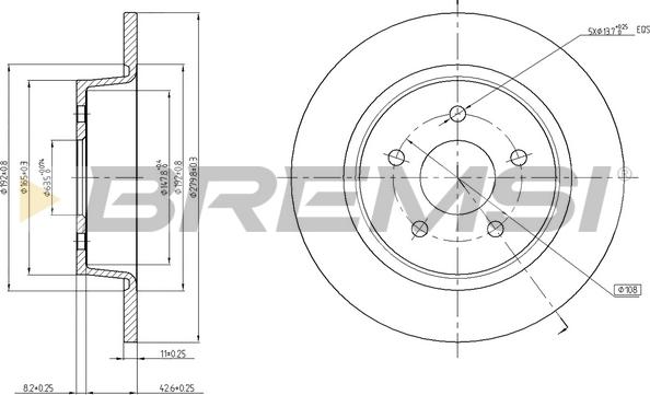 Bremsi CD8058S - Brake Disc autospares.lv