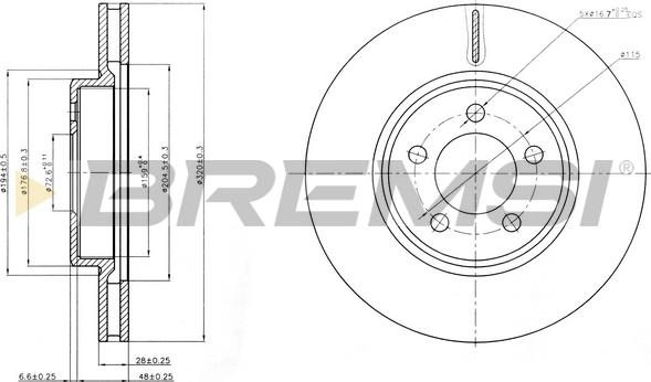 Bremsi CD8065V - Brake Disc autospares.lv