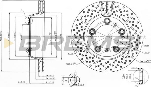 Bremsi CD8012V - Brake Disc autospares.lv