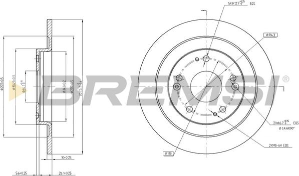 Bremsi CD8208S - Brake Disc autospares.lv