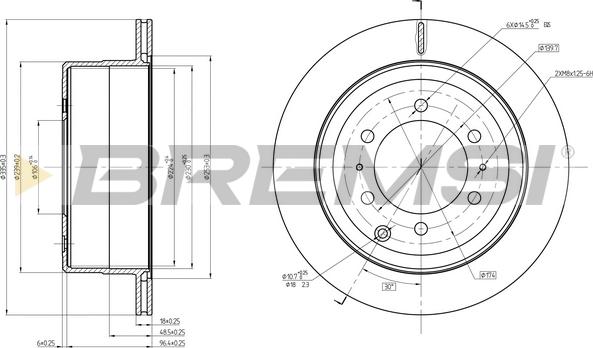 Bremsi CD8212V - Brake Disc autospares.lv