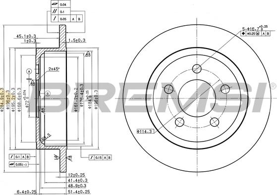 Bremsi CD8288S - Brake Disc autospares.lv