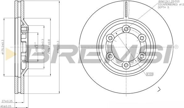 Bremsi CD7947V - Brake Disc autospares.lv