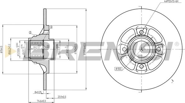 Bremsi CD7984S - Brake Disc autospares.lv