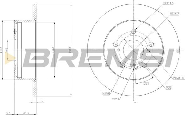 Bremsi CD7980S - Brake Disc autospares.lv