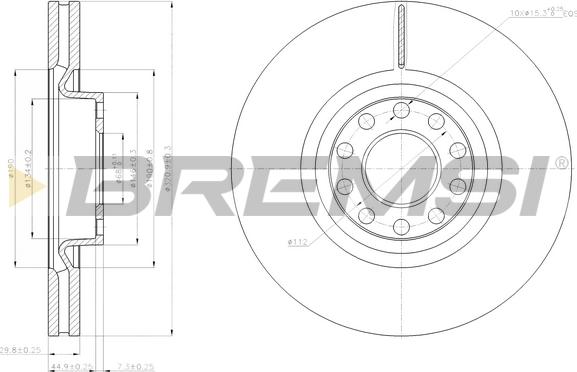 Bremsi CD7983V - Brake Disc autospares.lv