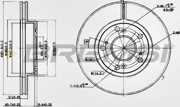 Bremsi CD7939V - Brake Disc autospares.lv