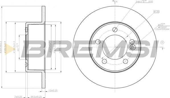 Bremsi CD7976S - Brake Disc autospares.lv