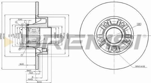 Bremsi CD7498S - Brake Disc autospares.lv