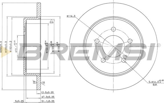 Bremsi CD7492S - Brake Disc autospares.lv