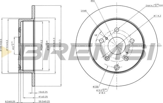 Bremsi CD7409S - Brake Disc autospares.lv