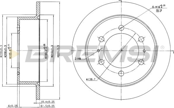 Bremsi CD7400S - Brake Disc autospares.lv