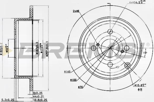 Bremsi CD7419S - Brake Disc autospares.lv