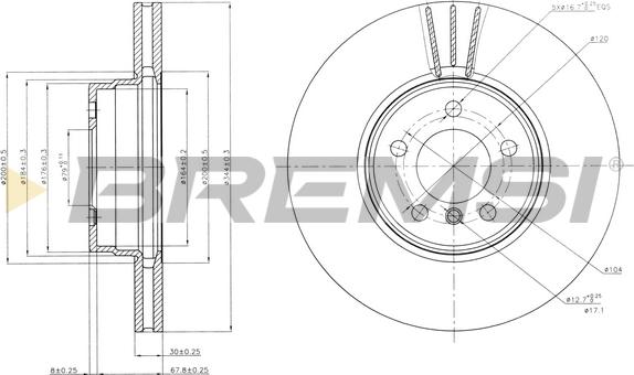 Bremsi CD7411V - Brake Disc autospares.lv