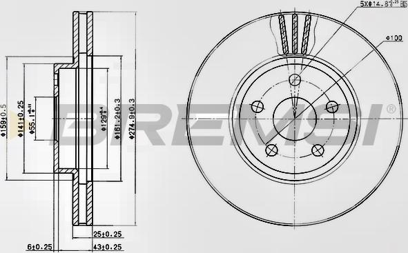 Bremsi CD7484V - Brake Disc autospares.lv