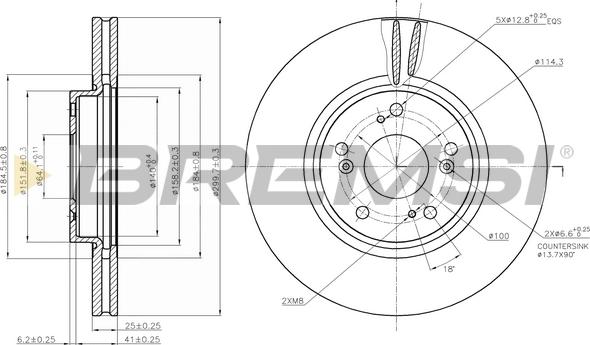 Bremsi CD7424V - Brake Disc autospares.lv