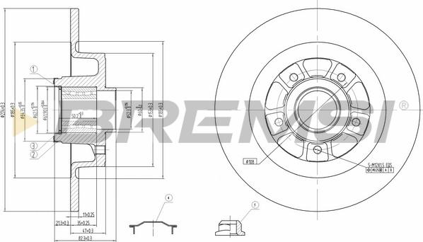 Bremsi CD7569S - Brake Disc autospares.lv