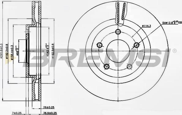 Bremsi CD7589V - Brake Disc autospares.lv