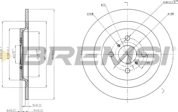 Bremsi CD7588S - Brake Disc autospares.lv