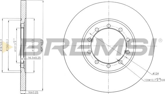 Bremsi CD7537S - Brake Disc autospares.lv