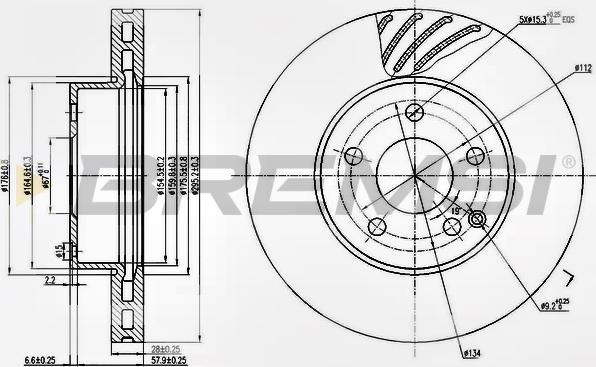 Bremsi CD7690V - Brake Disc autospares.lv