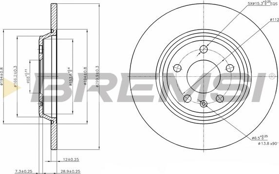 Bremsi CD7666S - Brake Disc autospares.lv