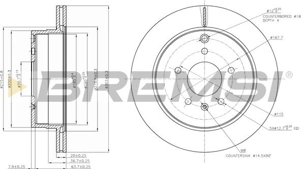 Bremsi CD7660V - Brake Disc autospares.lv