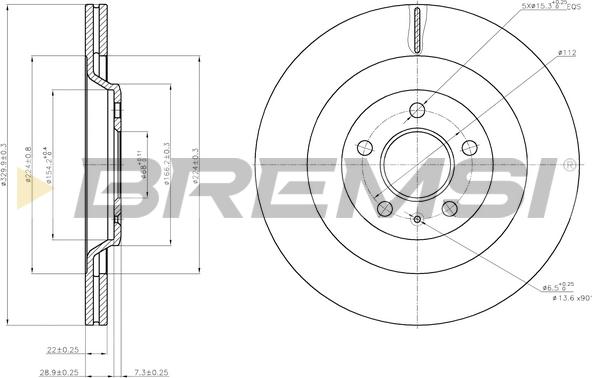 Bremsi CD7667V - Brake Disc autospares.lv