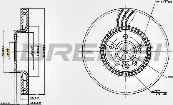 Bremsi CD7607V - Brake Disc autospares.lv