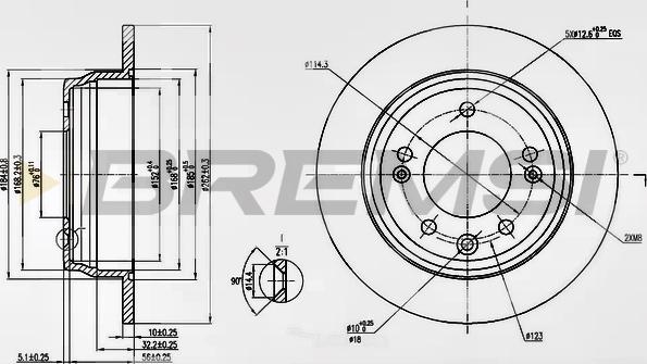 Bremsi CD7618S - Brake Disc autospares.lv