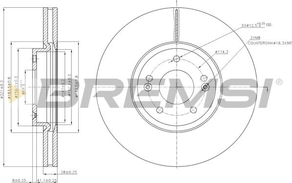 Bremsi CD7631V - Brake Disc autospares.lv