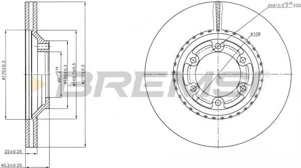 Bremsi CD7633V - Brake Disc autospares.lv