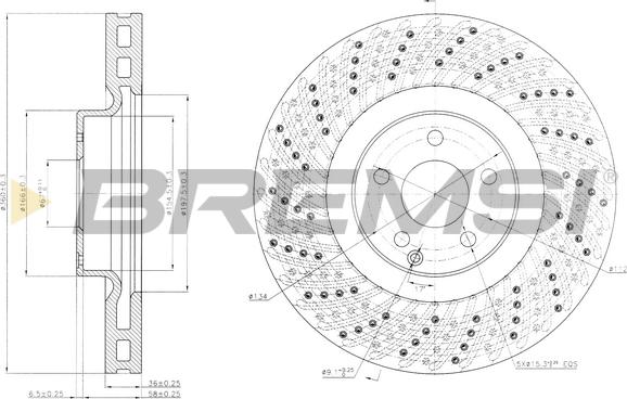 Bremsi CD7637V - Brake Disc autospares.lv