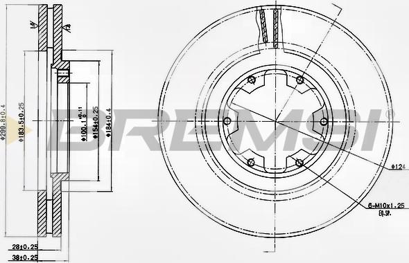 Bremsi CD7626V - Brake Disc autospares.lv