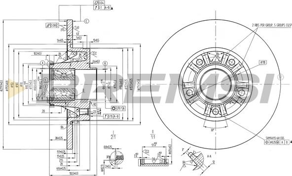 Bremsi CD7623S - Brake Disc autospares.lv