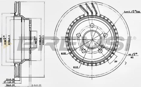 Bremsi CD7672V - Brake Disc autospares.lv