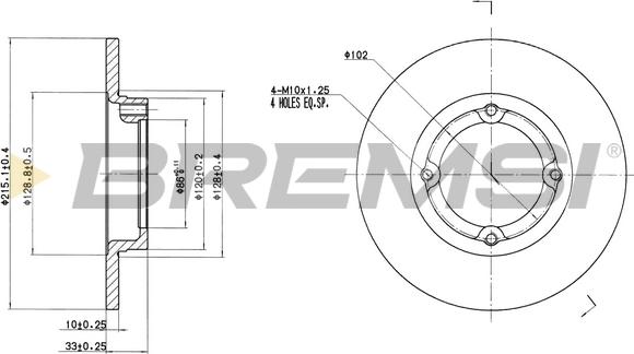 Bremsi CD7098S - Brake Disc autospares.lv