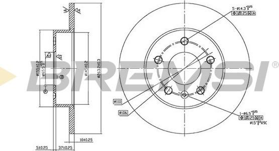 Bremsi CD7044S - Brake Disc autospares.lv